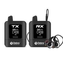 ABUO-DEBRA PROFESSIONAL AUDIO ST-MINI Stereo UHF Wireless In-Ear Monitor System, 2.4G Digital Signal Transmission For Live Broad 100V-240V EU Plug Type C juoda