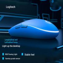 Logitech G102 LIGHTSYNC RGB Gaming Mouse Medium Hand (10.5-11.5 cm) mėlyna