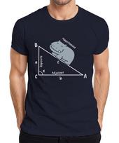Hippotenuse Math Trigonometry Triangle Hippo Gift Teacher Unisexs Tshirt S