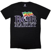 Bob Marley Flag Logo Unisexs TShirt L