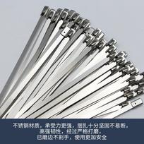 20 Pcs 304 Stainless Cable Ties, Zip Ties for Cable Management One Size sidabras