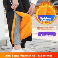 BWNK Motorcycle Knee Pads, Warm,, Electric Scooter Windproof Leg Guards, Fleece-Lined, Cycling Protective Gear, Thickened Black, 60CM