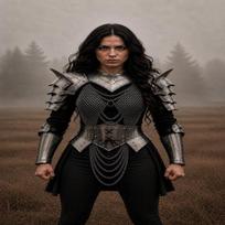 Women's Battle Armor Set Steel Cuirass Chainmail, Medieval Warrior Costume, LARP Equipment