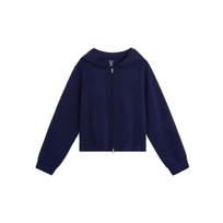GAP Women's Modal Blend Logo Embroidered Full-Zip Hoodie 160/84A pilka