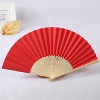 Party Folding Solid Color DecorationTool Folding Paper Fan Photo Prop Tool Hand Held Fan Dance Fan