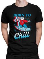 Officially Licensed ICEE Born To Chill Surfing Polar-Bear Mens T-shirt XXXXL