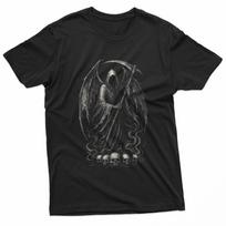Grim Reaper Skeleton Goth Gothic Horror Skull Alt Aesthetic T-Shirt XXL