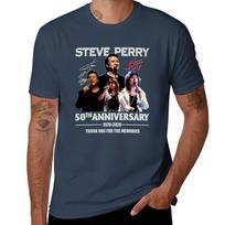 Steve Perry 50th Anniversary 1970 Tshirt Cool Feeling Summer Tee Shirt S