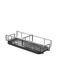 Rustproof Metal Dishcloth Drying Rack Detachable Drip Tray Storage Rack Rag Holder  Daily Use Grey-1