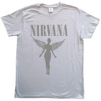 New Men's Nirvana In Utero Tour (Back Print) Slim Fit T-shirt X-Large White XXXL