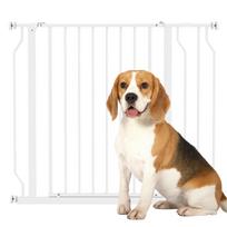 Wide Dog Safety Gate, with Door Pressure, for Doorways, Hallways, Staircases - White 95 x 3 x 76 cm balta