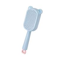 Plastic Retractable Hair Brush Retractable Scalp Massage Comb  Wet Dry Styling mėlyna
