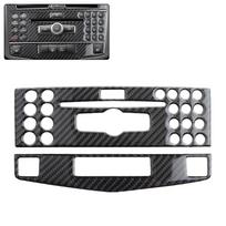 Carbon Fiber Center Console AC Panel Cover Trim for Mercedes C-Class W204 2007-2010 C juoda