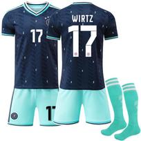 Soccer Uniform Set, Short Sleeve Football Jersey and Shorts Sportswear Kit for Training, Matches and Team Activities 22（Rec. Height 120-130cm）