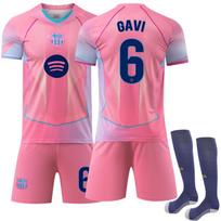 Soccer Uniform Set, Short Sleeve Football Jersey and Shorts Sportswear Kit for Training, Matches and Team Activities 22（Rec. Height 120-130cm）
