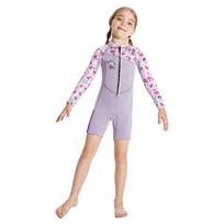 Kids 2.5mm Neoprene Wetsuit Snorkeling Swimming Diving Surfing Warmth UV Protection Girls Full Body Suit Child Small