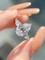 925 Silver Shiny Water Drop Design Zircon Ring For Women Engagement Wedding Luxury Fashion High Quality Fine Jewelry 6 sidabras