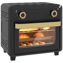 Mini Oven with Convection, Air Fryer, Timer, Interior Light, 10L, Black 32 x 27.2 x 29.8 cm juoda