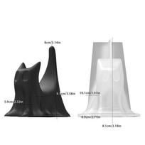 DIY Halloween Ghost Cat Mold Multi-purpose Epoxy Resin Plaster Wax Mold  Gift Making Style 1