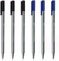 Staedtler Triplus Fineliner 0,3 mm (juoda, raudona, mėlyna) 3 Black, 3 Blue gray