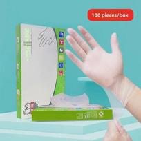 TPE Elastic Thickened Disposable Gloves for Household Cleaning and Kitchen Use Box of M