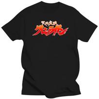 Japanese Anime Tengen Toppa Gurren Lagann T-shirt Men Woman Cotton Cozy Short Sleeve T-shirts Streetwear Oversized Tee Shirt Top S juoda