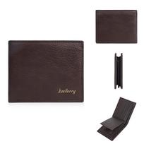 Baellerry Men's Anti-Theft RFID Short Wallet: High-End Card Holder & Coin Purse kava