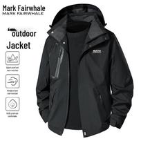 Mark Fairwhale Men's Hooded Windbreaker Jacket 4XL
