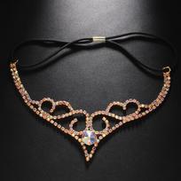 Stonefans Rhinestone Drop Forehead Head Chain Headwear Jewelry Drag Queen Accessories Tribal Belly Dance Headpiece for Women