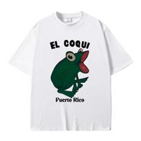 Bad Bunny EL COQUI Varlė Tas Pats Stilius Marškinėliai Debi Tirar Mas Fotos Albumo Spaudinys Marškinėliai Vyrams Moterims Hip Hop Mada Per dydį Marškinėliai S