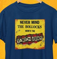 Scotland Never Mind Bollocks T-Shirt /Tartan Army Punk Rock Vintage WC26 Tee M