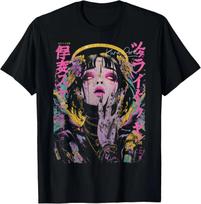 Japanese Streetwear Cyberpunk Angel Y2K Techwear Manga Anime T-Shirt BESTSELLER XL