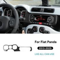 Carbon Fiber Style Interior Sticker for Fiat Panda 2013-2019 2020 2021 2022 2023 2024 2025 LHD RHD Interior Panel For LHD Speed Black juoda