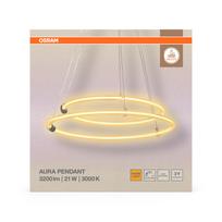 Šviestuvas lubų Osram Aura, LED, 3000 °K, 1 x 21 W, skaidri sp.