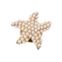 Rhinestone Star Sleeve Clips Pearl Shirt Accessories Fashion Shirt Cuff Link  Women Jewelry Pearl Star
