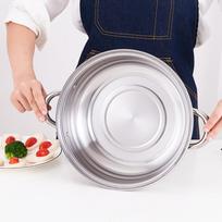 304 Stainless Steel Steamer with Two Steaming Levels 30x30x19.5cm Built for Durability and Efficient Heat Transfer China Mainland