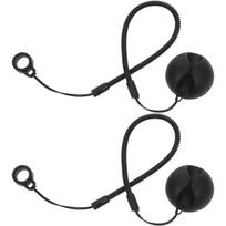 2Pcs Retractable Stylus Teacher Pen Lanyard with Ring, Elastic Tether for Tablets, Writing Boards Loss Prevention Strap 2pcs black