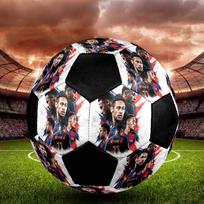 1PC Neymar Talent size 5 soccer ball PrahaIndoor Soccer Ball Colorful All Ages Machine Stitched PVC Competition Ready Durable High-Bounce