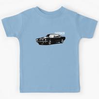 The 1965 Mustang Fastback Kids T-Shirt 130