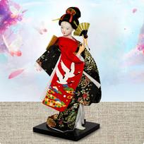 Kimono Geisha Figurine Handmade Japanese Doll Hair Ornaments KimonoClad