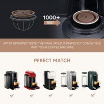 Easy Clean Reusable Coffee Capsule Lid Environmental Resilient Reusable Capsule Lid  For VertuoLine