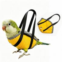Adjustable Strap Bird Bag Breathable Bird Backpack Carrier New Bird Travel Bag  Small Parrots Purple-S