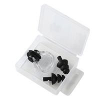 Anti-water Silicone Noise Earplug Soft Nose Protector Clip Swimming Earplug Nose Clip  Children juoda