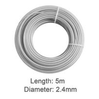 Nailono ir Plieninės Vielos Žoliapjovės Valas 5m/10m/15m*2.4mm/2.7mm/3mm Žoliapjovės Virvė Sodo Priežiūra 2.4mm*5m
