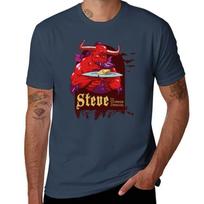 Steve The Cheese Demon Tshirt Basic Crew Neck Short Sleeve Top S