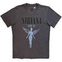 Nirvana Live 93 Angel Tee TShirt Unisexs L gray