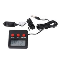 Humidity Temperature Gauge Mini Thermometer Digital Display Temp Sensor Meter Hygrometer DTH‑74 ABS