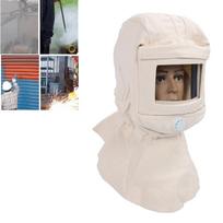 Ventilated Sandblasting Hood Cap Canvas Windproof Sand Blasting Face Cover for Polishing Painting Powder Coating canvas