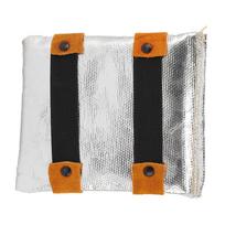 Welding Hand Pad Heat Insulating Protective Pad for Industrial Boiler Cutting Metal Smelting Thickened PU Leather Aluminum Foil Backing Aluminum Foil + PU