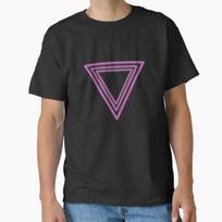 Pink Triangles (Lady Gaga Born This Way) Classic Made In Usaaus Tshirt S2xl S